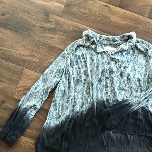 Vintage Havana Ombré SnakeSkin Blouse